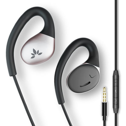Avantree Resolve (Small-Medium) – Wired Open-Ear Earbuds w/Mic & Over-Ear Hook, for Women, Kids & Young Men w/Small Ears, Ideal for Office, Outdoor & Home, 3.5mm AUX