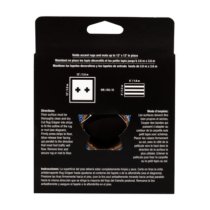 Roberts 50-588 Rug Gripper Indoor 3 Inch by 60 Foot Mat and Rug Carpet Tape for Removable Installations