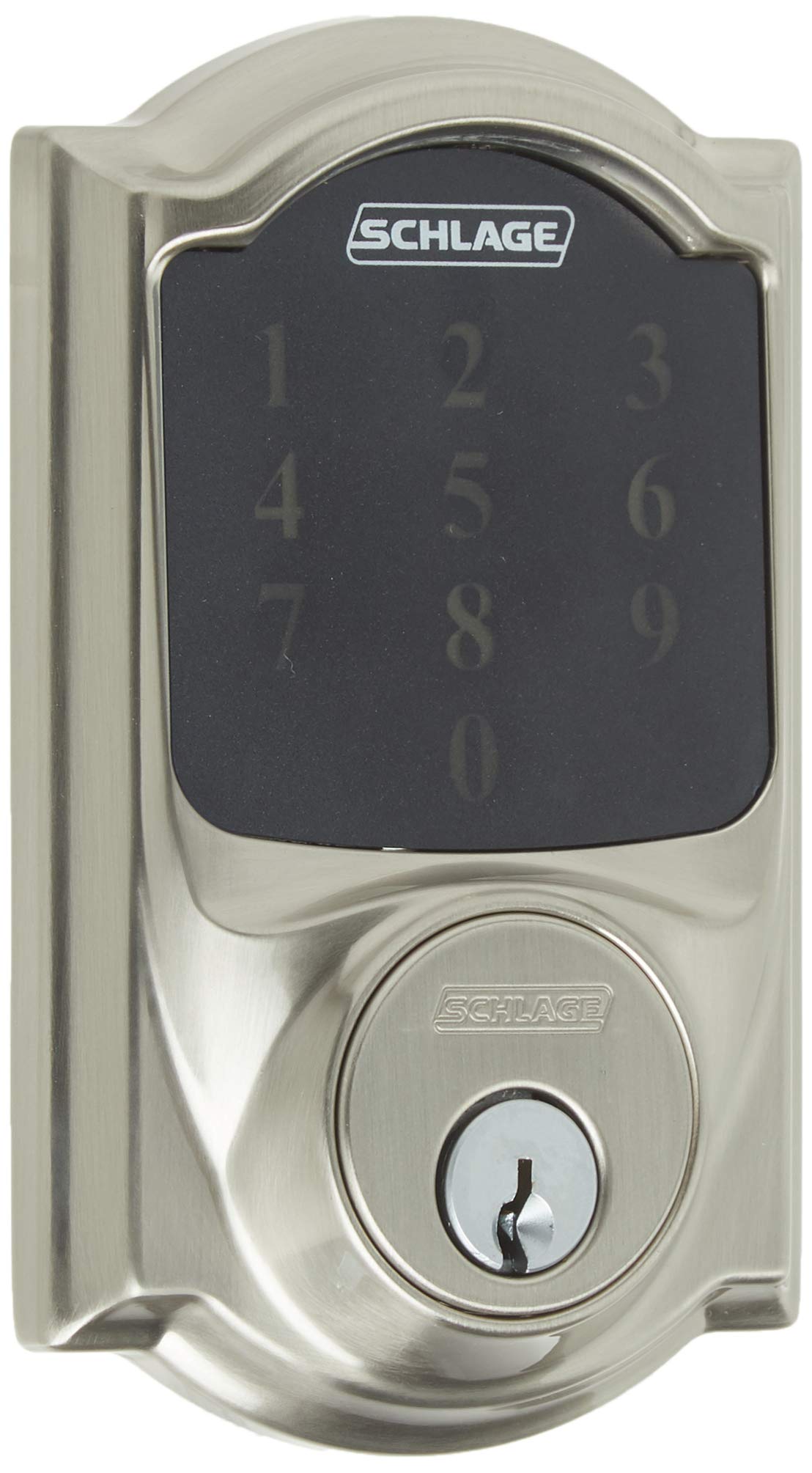 SCHLAGE Connect Camelot Touchscreen Deadbolt Smart Lock w/ Alarm (Aged Bronze)