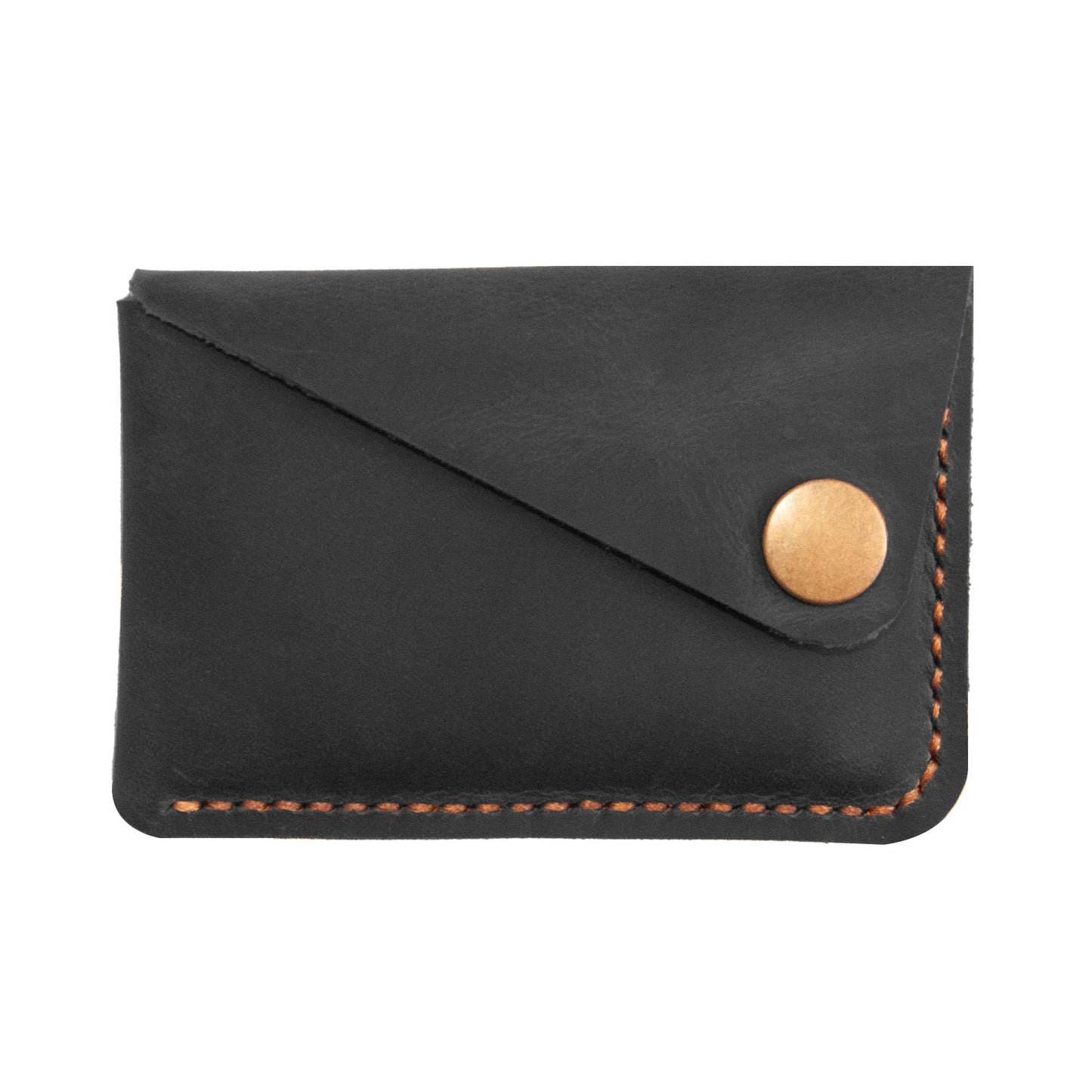 Turbosnail Leather Card Holder, Credit Card Wallet, Front Pocket Wallet, Slim Wallet, Cardholder Wallet, Credit Card Holder, Minimalist Wallet, Fathers Day Gift (Black)