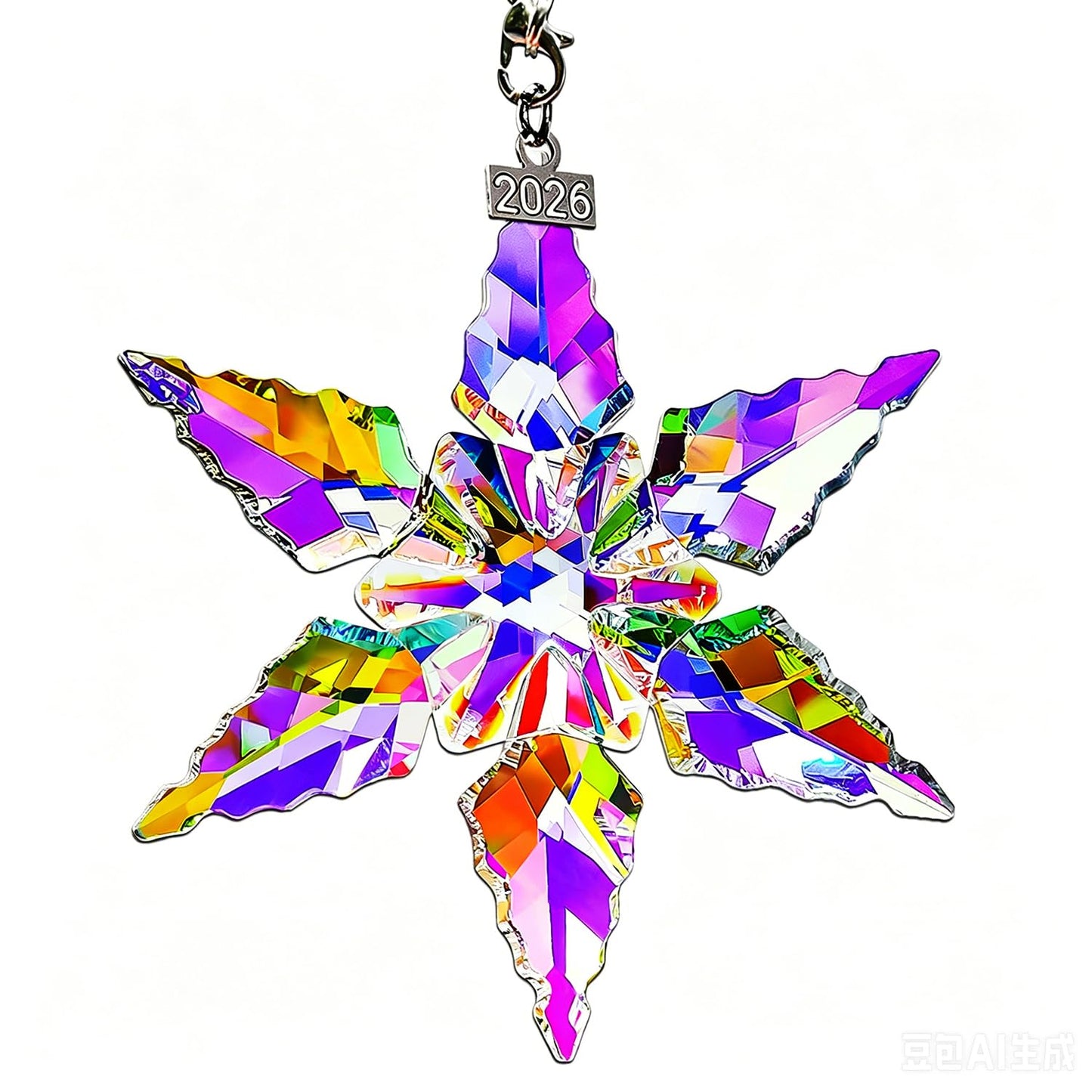 2026 Annual Christmas Ornaments, Crystal Star Ornaments for Christmas Tree