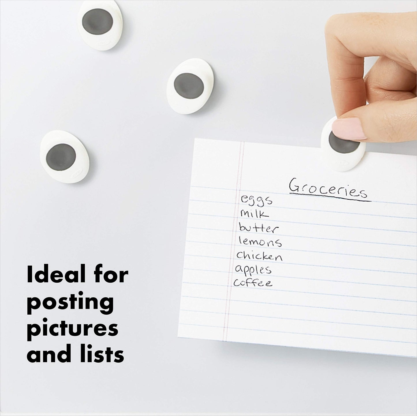OXO Good Grips Magnetic Mini Clips (8 Pack) - White/Gray