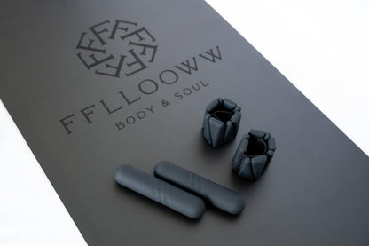 FFLLOOWW Premium Non Slip PU Yoga Mat 72.8” x 26.8” 4.5mm – Eco Friendly Natural Rubber Exercise Mat for Hot Yoga, Pilates & Home Workout with Carry Strap