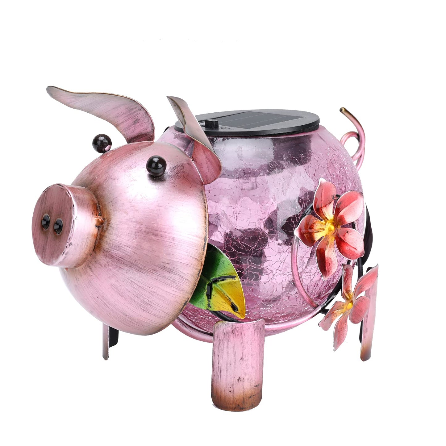 MUMTOP Solar Lantern - Outdoor Waterproof Lights, Pig Yard Decorations, Decorative Tabletop Ornaments for Garden Decor