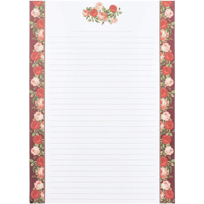 60 Sheets Vintage Floral Stationary with 30 Envelopes, Letter Writing Paper for Poems, Thank You Notes, Pen Pal, Scrapbook, Calligraphy (6 Designs, 10.2 x 7.25 In)