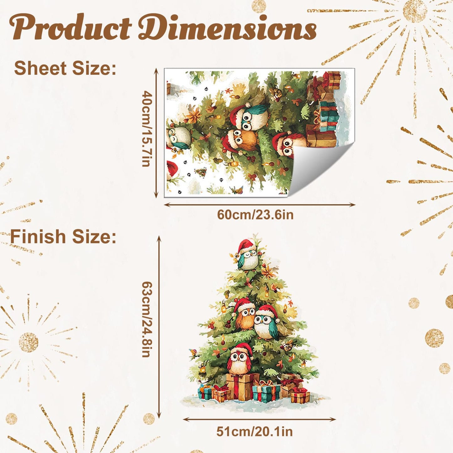 MeyRolizn Merry Christmas Tree Wall Decal Christmas Cute Window Clings Wall Decals Peel and Stick Christmas Decor Wall Stickers for Winter Room Kitchen Bathroom Party Holiday Decoration