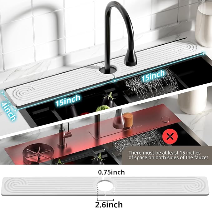 Quick Dry Sink Splash Guard