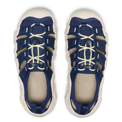 KEEN Women's Hyperport H2 Breathable Easy On Comfortable Hiking and Water Sandals, Naval Academy/Wax Yellow, 6