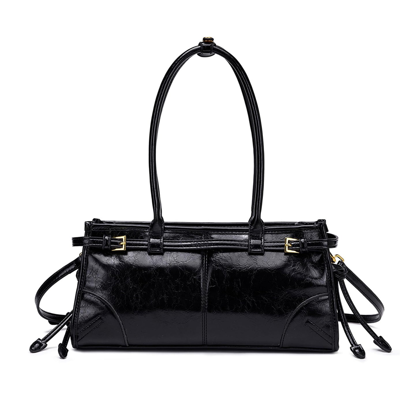 NEWBELLA Women's Soft PU Leather Clutch Purse with Top Handle - Convertible Satchel Tote and Shoulder Bag for Work and Evening Use