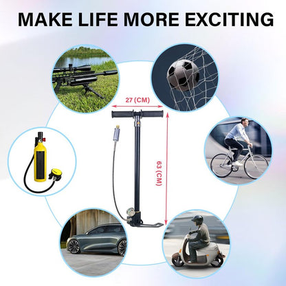 NDCYJG PCP Air Pump High Pressure Hand Pump 4500Psi 4 Stage Airgun Pump 30MPA Air Rifle Filling Stirrup Pump