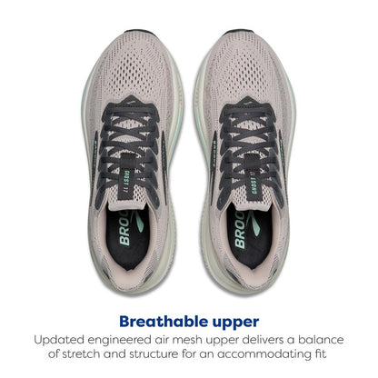 Brooks Women’s Ghost 17 Neutral Running Shoe - Mauve/Yucca/Bluewash - 8.5 Medium