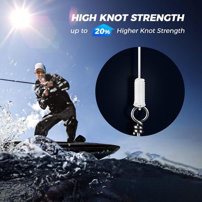 KastKing Kovert Elite 100% Fluorocarbon Fishing Line, Shock Resistant, High Clarity, Low Visibility, Highly Abrasion Resistant, Fast Sinking, Low Stretch, Low Light Refraction, Clear, 4LB, 25Yds