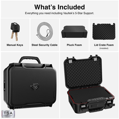 VAULTEK LifePod XT Series Weatherproof Multiple Handgun Safe Modular Interior Secure Rugged Portable Lockbox with Backlit Keypad (Standard)