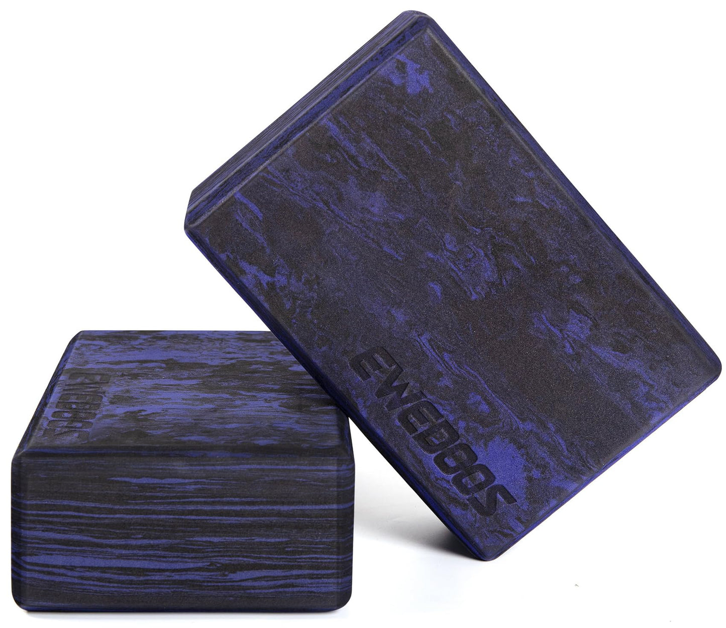 Ewedoos Yoga Blocks 2 Pack Eco Friendly Yoga Block High-Density Non-Slip Yoga Block Set for Yoga Pilates