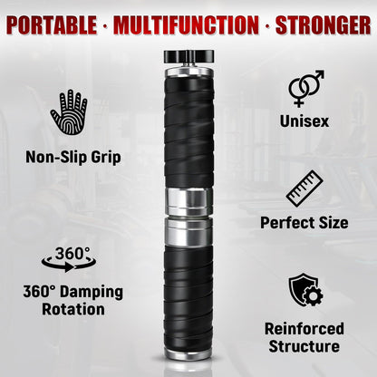 Portable Wrist Roller, Adjustable Resistance Wrist & Forearm Strengthener, Wrapped Handle Grip Strength Trainer, Exercise Equipment for Climbers, Weightlifters, Martial Artists, Aluminium Alloy