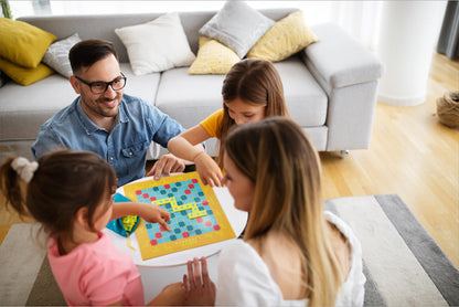 Mattel Games Scrabble Junior Kids Crossword Game with 2-Games-in-1, 2-Sided Game Board for 2 to 4 Players Ages 6 to 10 Years Old