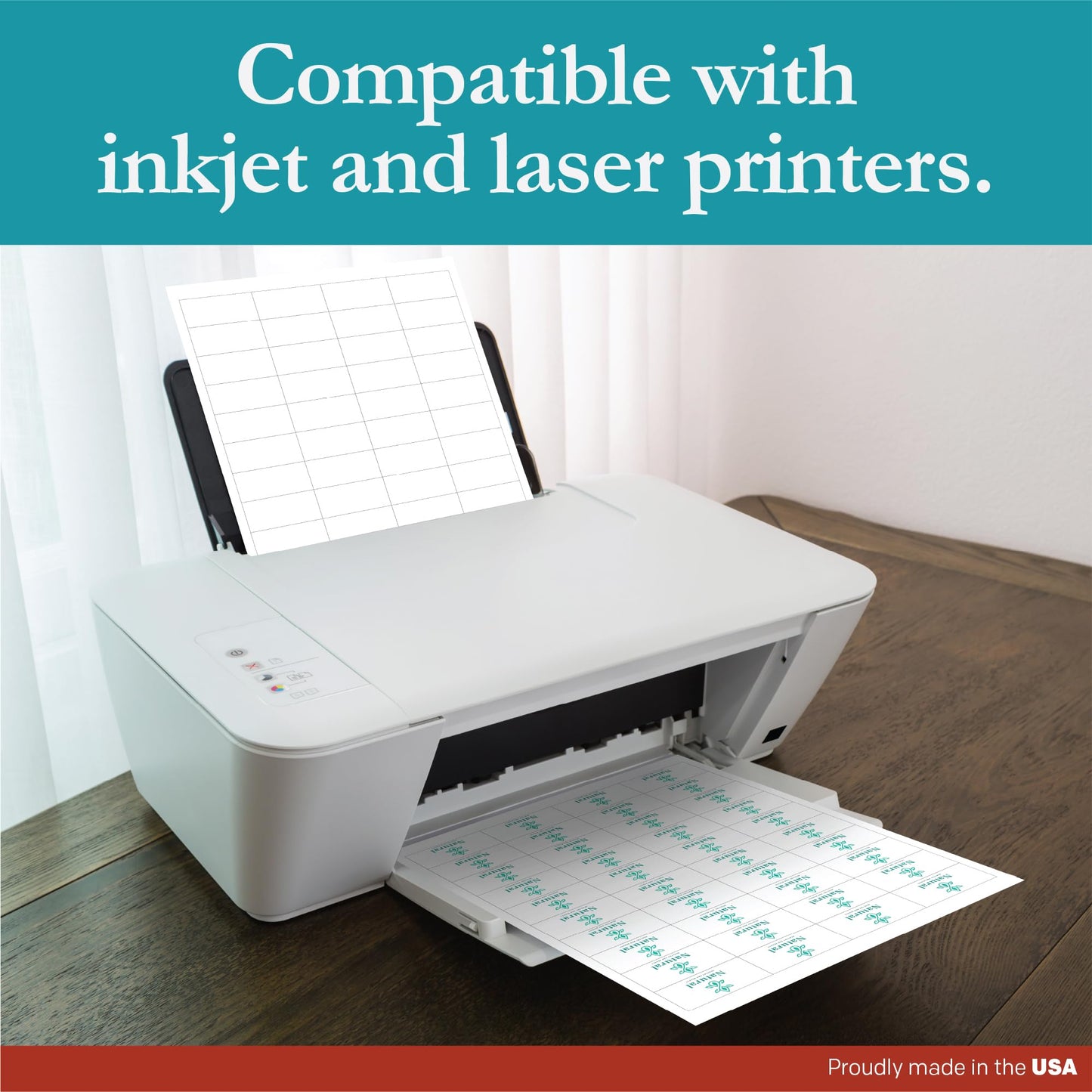 Premium Label Supply White Sticker Barcode Labels – 2" x 1" – Laser/Inkjet Compatible – (40 per Sheet), 25 Sheets – 1000 Total Adhesive Labels