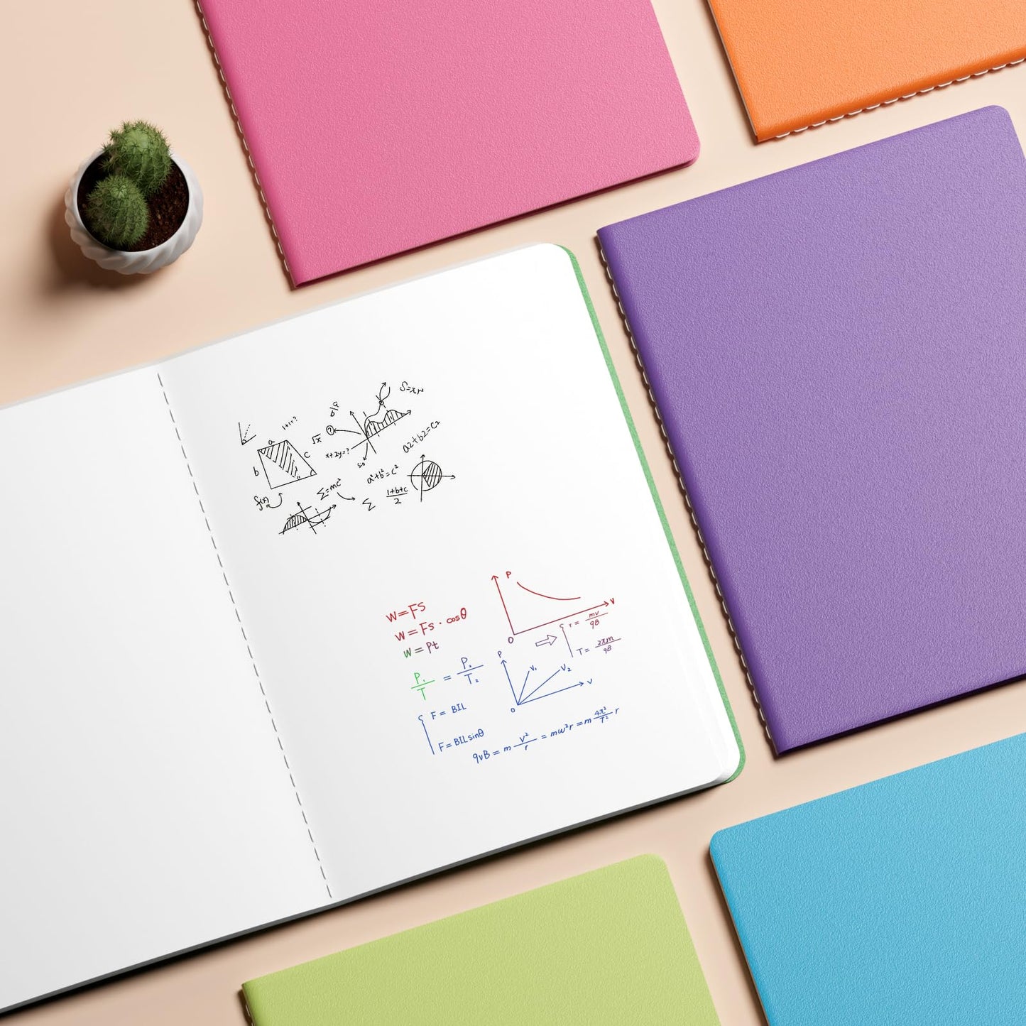 XYark Large Colorful Blank Notebook Journals Bulk with Thick Unlined Paper, 8.5x11 inch, 60 Pages, Journal Set for Travelers Students Office, Sketchbook Composition Diary Subject Notebooks, 12 Pack
