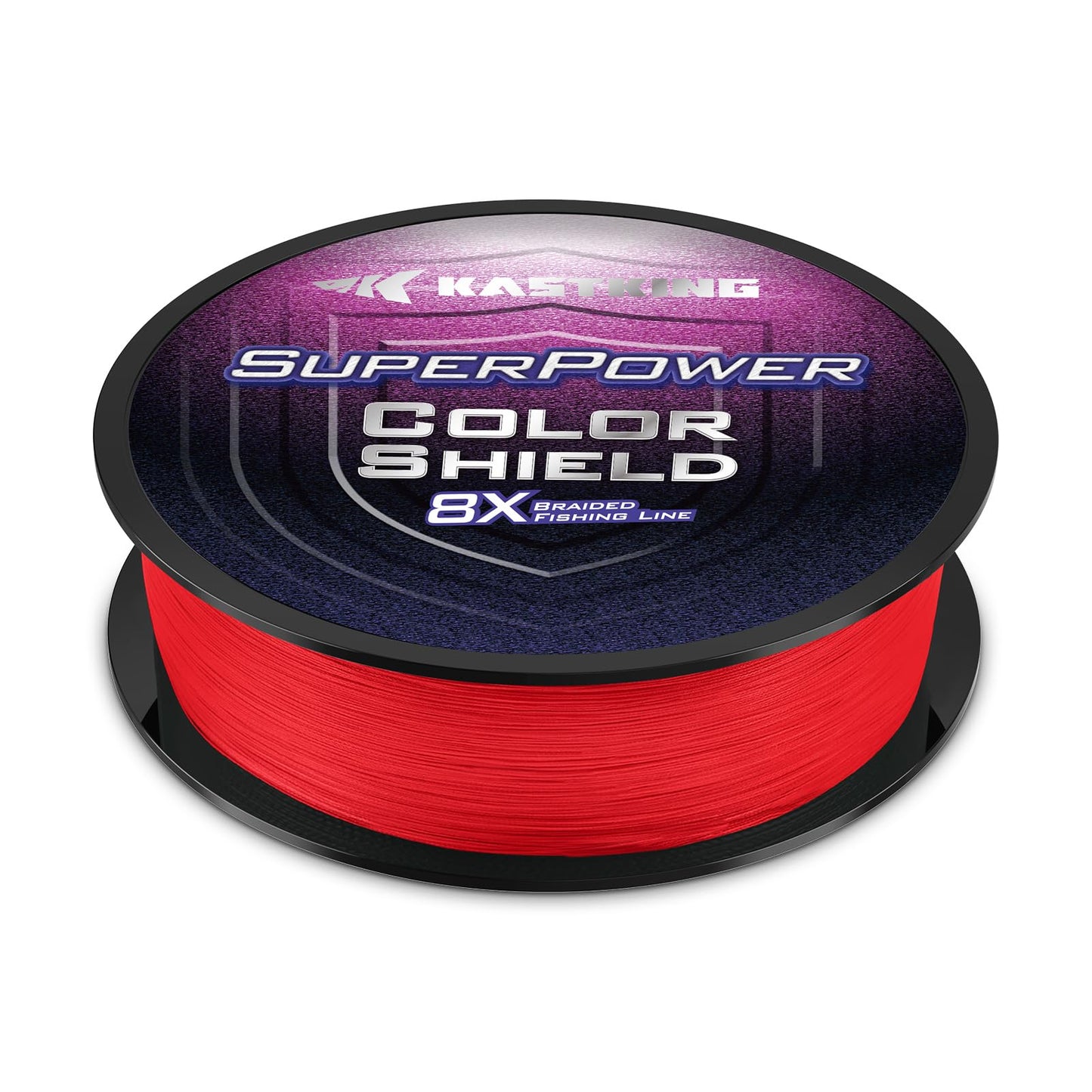 KastKing Superpower ColorShield Braided Fishing Line, Red,65LB,500Yards,X8