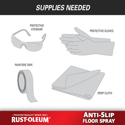 Rust-Oleum Anti-Slip Floor Spray | Textured Finish Adds Traction | Fast-Drying Formula | Resists Peeling & Fading | Clear | 15 oz Aerosol
