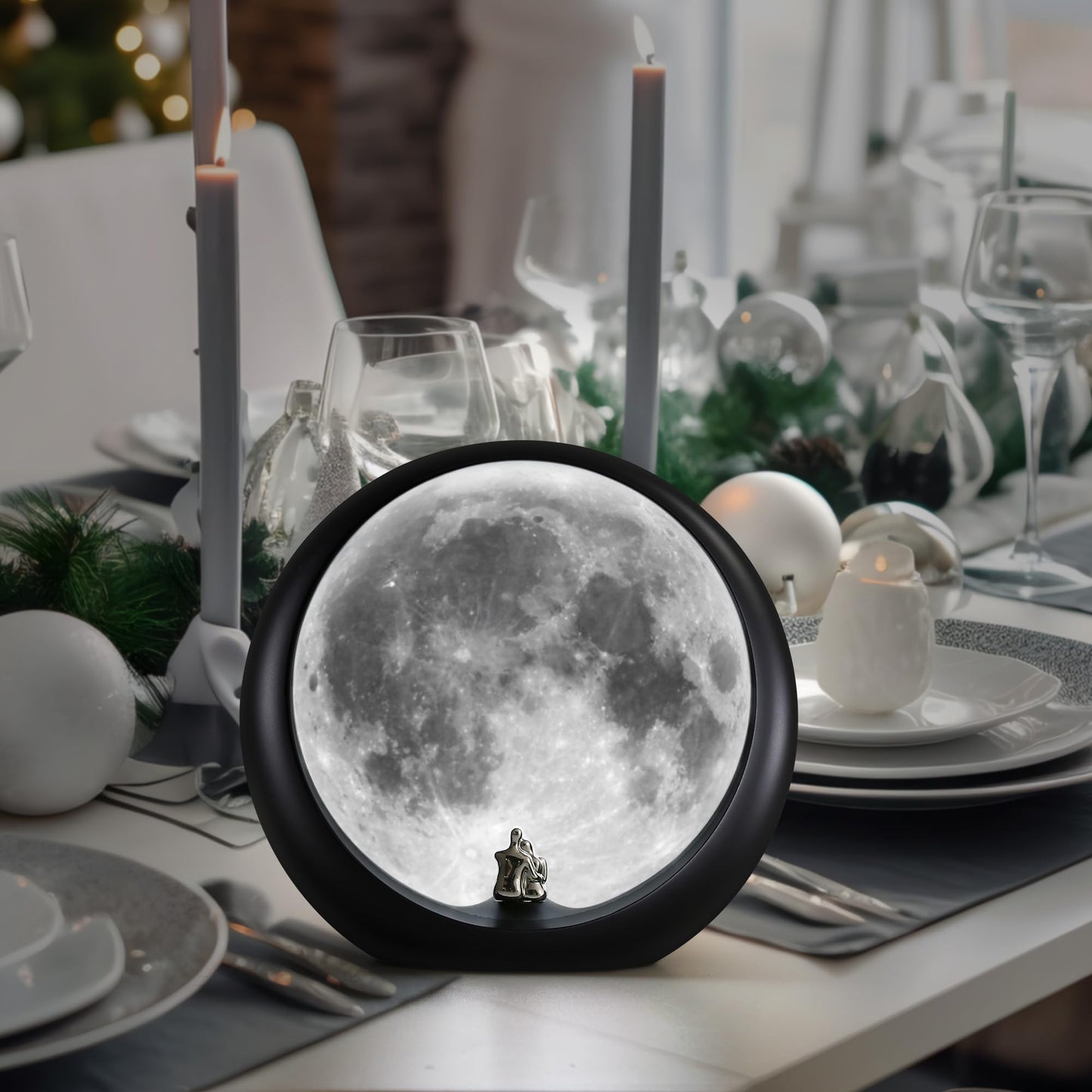 mamre Supermoon Lamp Non-Rechargeable Night Light Couple’s Gift for Wedding Anniversary Valentine’s Day Birthday Christmas