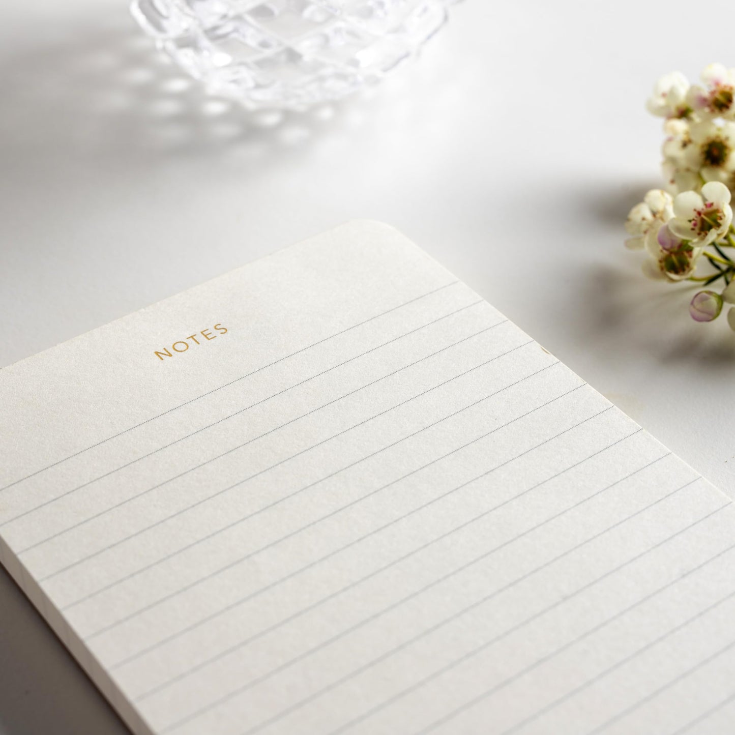 Pinesman - Elegant Desk Notepads for Professionals, Executive's Memo Pads, Minimalist, Gold Foiled, Lined Layout, 3 Pack, 225 Sheets Total (75 Each), 6.3" x 3.9”, 80 GSM, Eco-friendly, FSC™ Certified