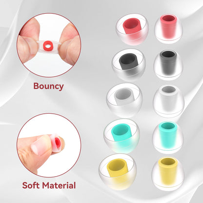 5 Pairs KBEAR 07 Ear Tips, KINBOOFI Silicone IEM Eartips,Larges Earbuds Eartips for KZ ZST ZS10 PRO AS10 ZSN ZSN ZSN PRO X ZSN PRO ZAR ZS10 PRO X Wired Earbuds Headphone (Yellow,L/L/L,5 Paris)