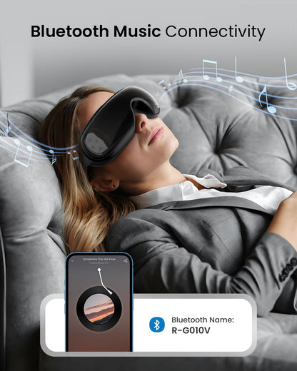 RENPHO Eye Massager with Heat and Cooling for Migraines, Eyeris 3 Voice Control Eye Mask FSA HSA Eligible, Eye Care Device with DIY Massage Setting, Birthday Gifts for Women/Men, Reduce Dry Eyes