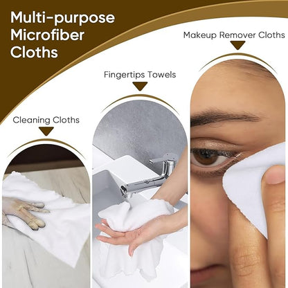 Orighty Washcloths 96 Pack, Ultra Soft Face Cloths 12 x 12 inch, Absorbent &