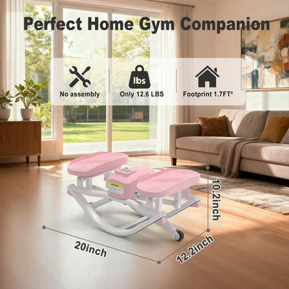 HOTWAVE Rock Stepper, The Rock Stepper Side to Side Exercise Machine – 350 lb Capacity, Oversized Pedals, Low Impact 3D Lateral Stepper for Home Workout
