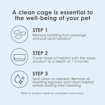Kaytee Clean & Cozy White Paper Bedding, Made for Small Animals, 49.2 Liters
