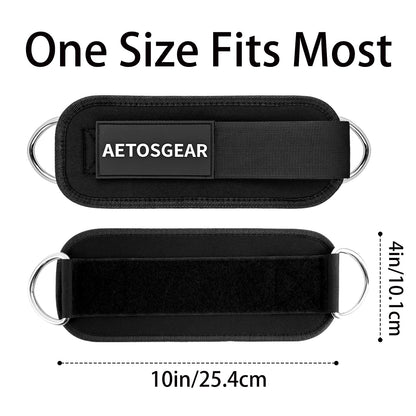 Ankle Straps For Cable Machines Women,Kickback Ankle Strap,Ankle Cuff Cable Attachment,Gym Glutes Workout Strap,Leg Extension Straps,One Size Fit All Premium Padded Cuffs Super Comfort Fitness (01-Black, Single)