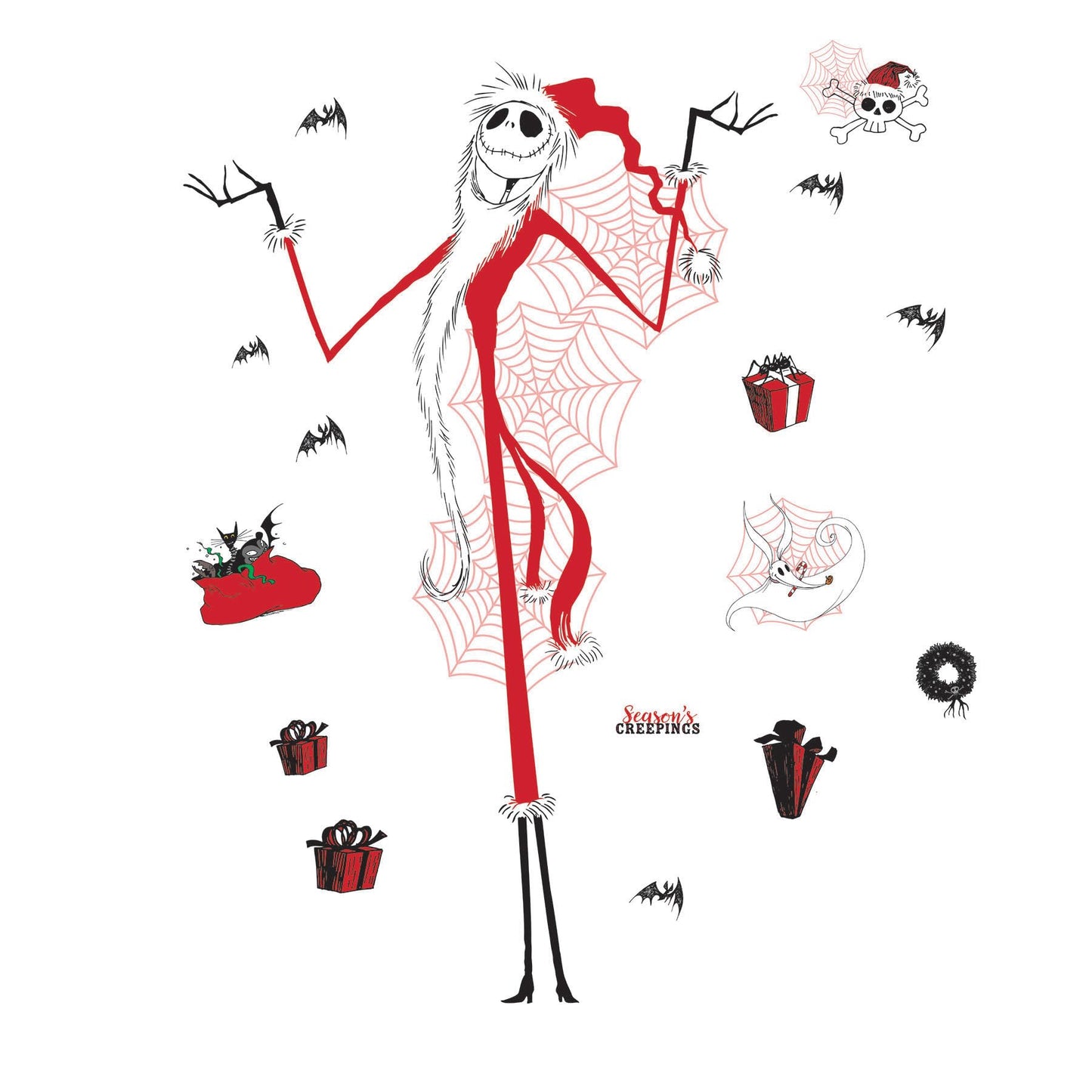 RoomMates Disney Nightmare Before Christmas Holiday Giant Peel and Stick Wall Decals by RoomMates, RMK5411GM