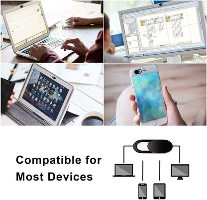 9 Pack(3 Large + 3 Medium + 3 Small) 0.03 inch Ultra Thin Webcam Cover Slide Camera Blocker Protect Your Privacy Security for MacBook Air, Laptop, iPad, iMac, PC, iPhone