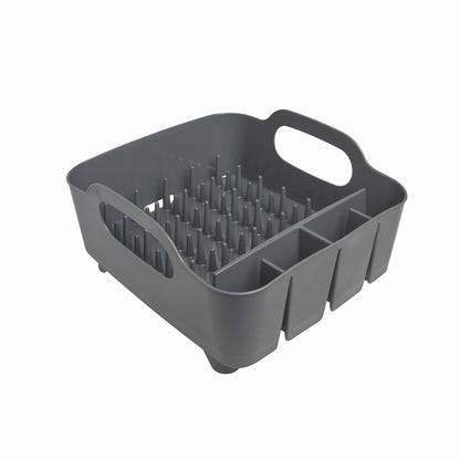 Umbra Tub Dish Drying Rack – Lightweight Self-Draining Dish Rack for Kitchen Sink and Counter at Home, RV or Motorhome, Charcoal Kitchen, 36.067999999999998 x 33.655000000000001 x 18.288 cm