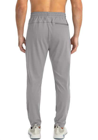 G Gradual Men's Sweatpants with Zipper Pockets Tapered Joggers for Men Athletic Pants for Workout, Jogging, Running (Light Grey, Medium)