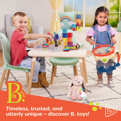 B. toys – Baby Toys Mirror with Rolling Sensory Wheels – Interactive Roly– Poly Mirror for Tummy Time & Crawling – Early Learning for Infant Development – 0+ Months