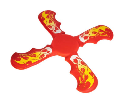 Rackrang Boomerang for Kids & Adults, Soft and Safe for Indoor and Outdoor Use, 2 Pack, Red & Blue