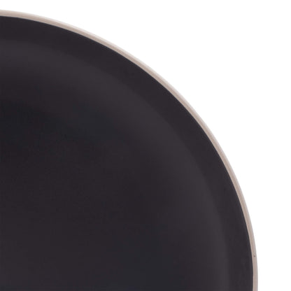 Gibson Home Queenslane 16 Piece Double Bowl Plates and Bowls Dinnerware Sets - Matte Blue