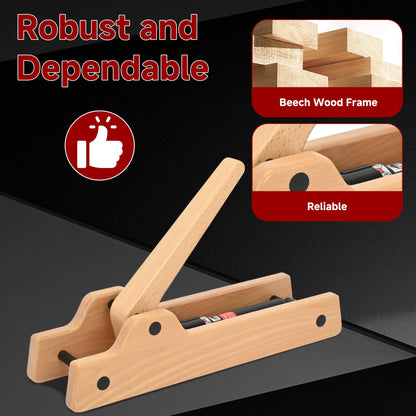 Arm Wrestling Training Equipment, Wooden Forearm Strengthener with 12 Adjustable Hydraulic Resistance Levels, Arm Strength Trainer for Home Gym Equipment, Wrist & Grip Training for All Skill Levels