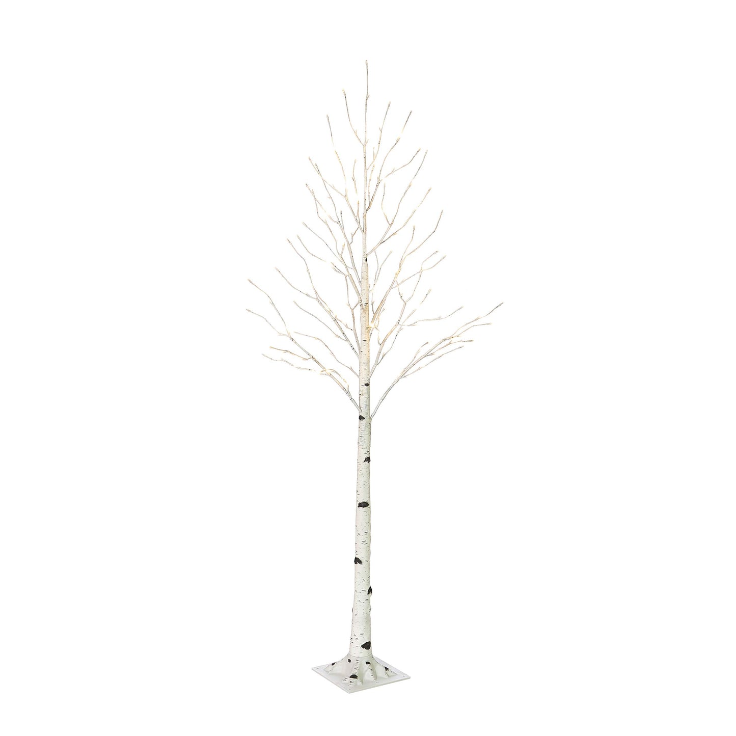 Hairui Lighted Birch Tree Plug in 4FT 72 LED White Twig Tree with Lights for Thanksgiving Christmas Room Decorations Indoor Outdoor