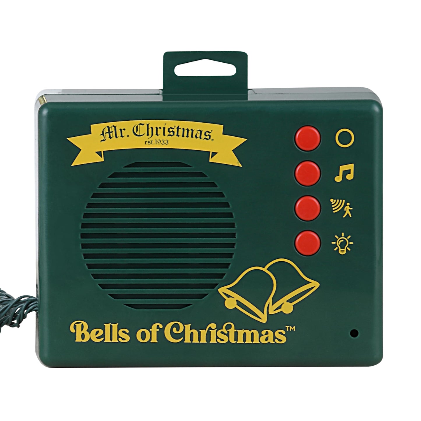Mr. Christmas Musical Bells of Christmas with LED Lights, Motion Sensor, and 15 Holiday Carols Battery Operated