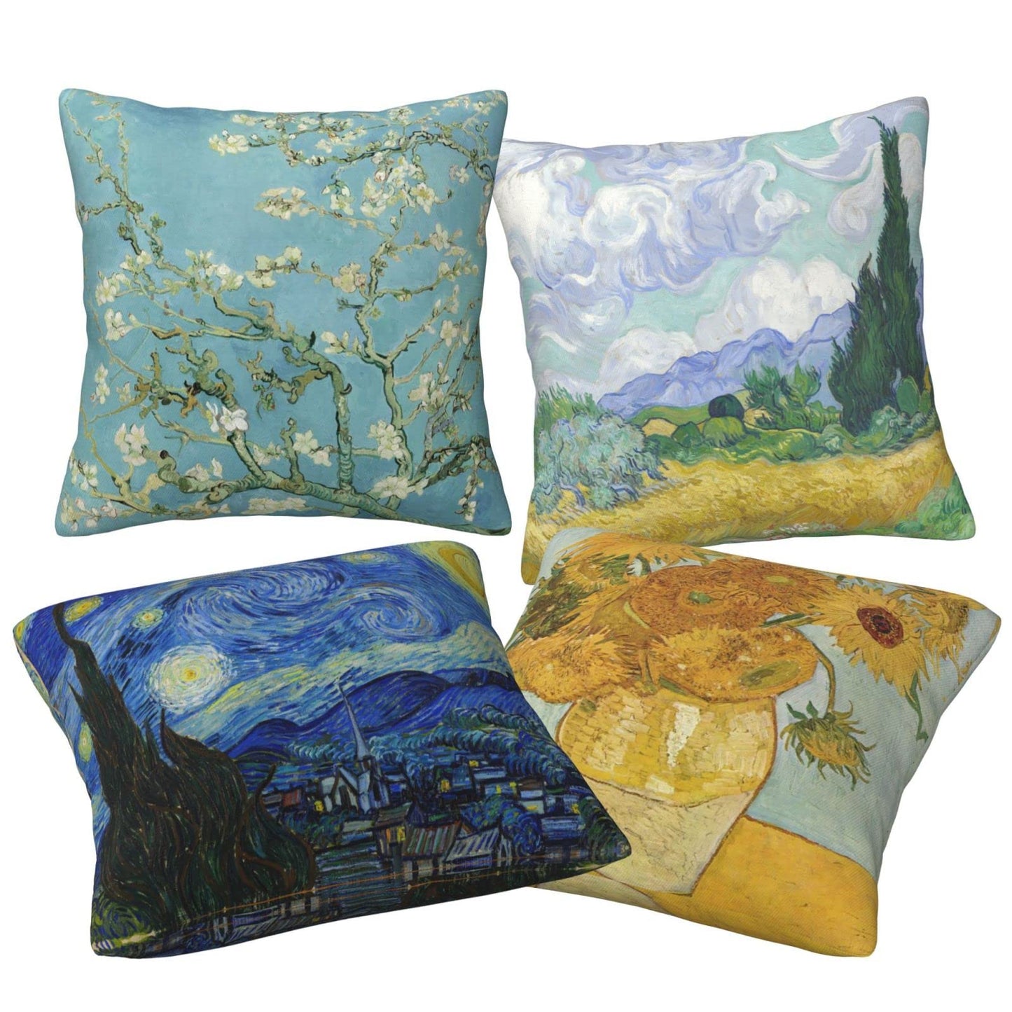 Worltoldb Christmas Bear Deer Throw Pillow Covers Set of 4 Winter Xmas Decorative Soft Linen Fabric Square Cushion Case for Room Bedroom Sofa Car 18x18 (506, 18"x18")