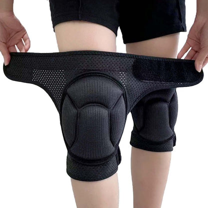 JYBTAA Knee Pads for Men Women Work, Gardening Kneeling Pad for Cleaning Floors, Cushion Kneepads for Flooring Crawling Painting Weeding, Concrete Kneepads for Adult and Elderly, Black M (1 pair)