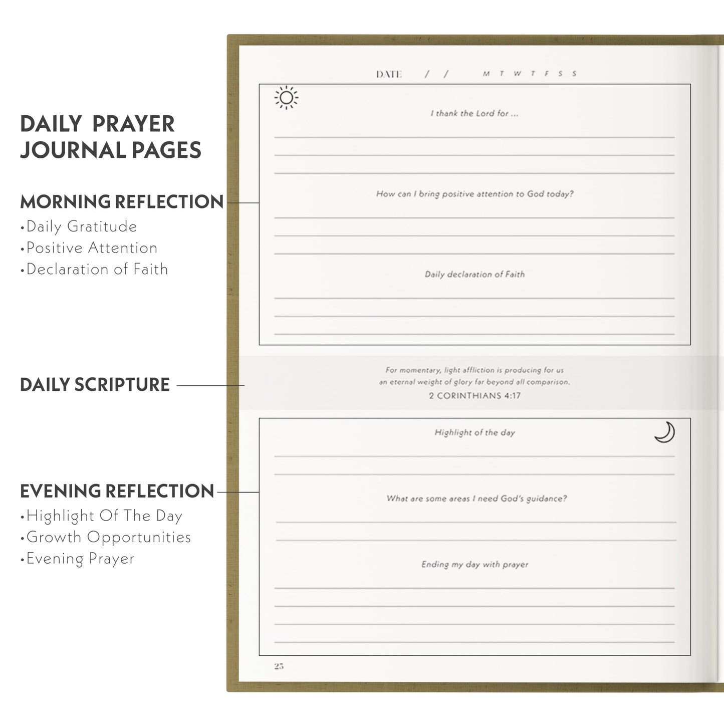 Heavenly Finds Daily Prayer Journal for Woman - 6 Months, Bible Journal with Weekly Scripture - Guided Bible Verse Mapping - Devotional with Prayer Exercises - Spiritual Gift for Woman