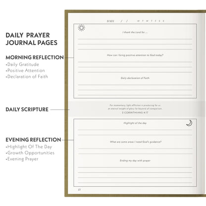 Heavenly Finds Daily Prayer Journal for Woman - 6 Months, Bible Journal with Weekly Scripture - Guided Bible Verse Mapping - Devotional with Prayer Exercises - Spiritual Gift for Woman