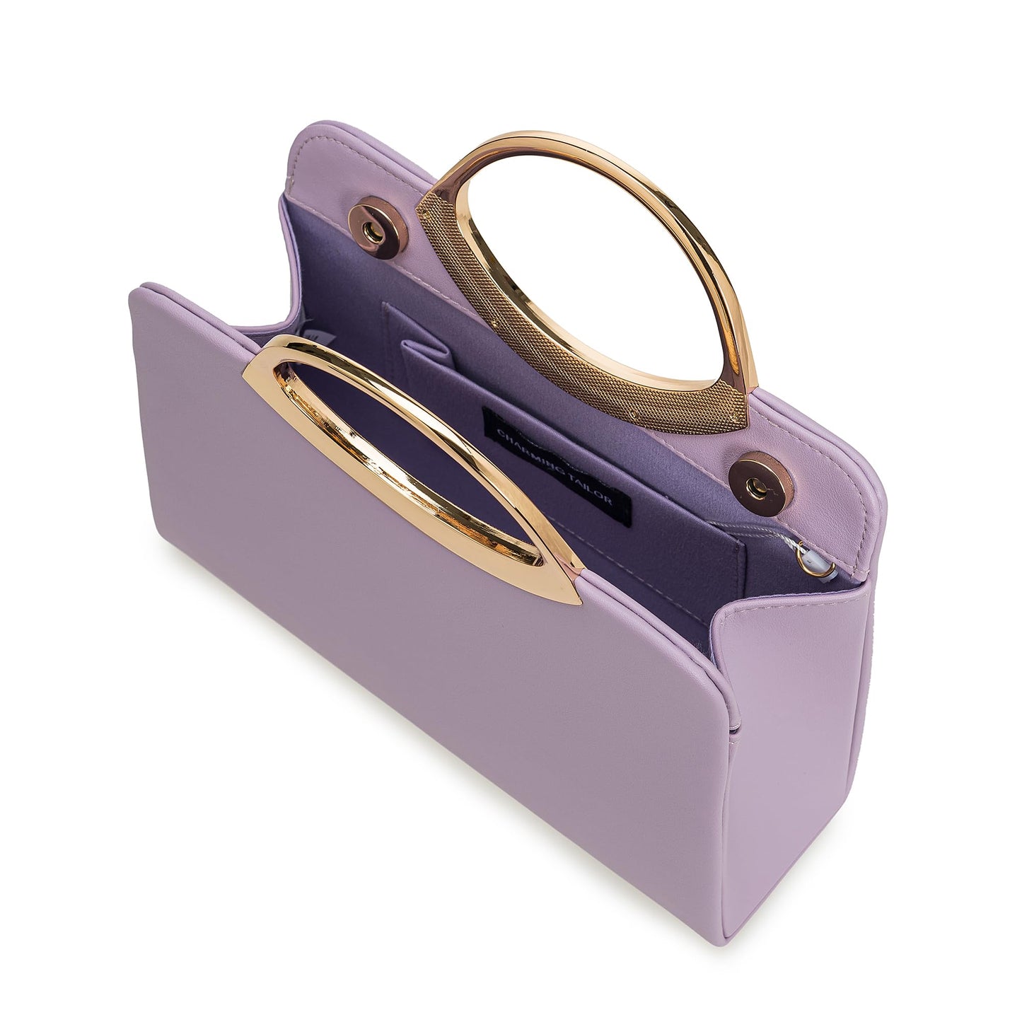 CHARMING TAILOR Small Dressy Handbag for Women Evening Bag Elegant Party Purse for Prom/Cocktail/Wedding (Lavender)