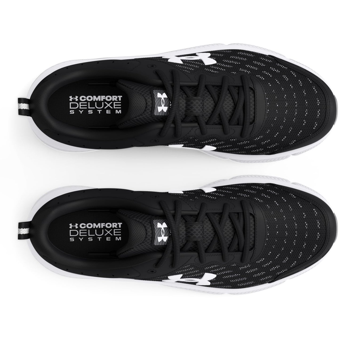 Under Armour Men's Charged Assert 10, (001) Black/Black/White, 16.5, US