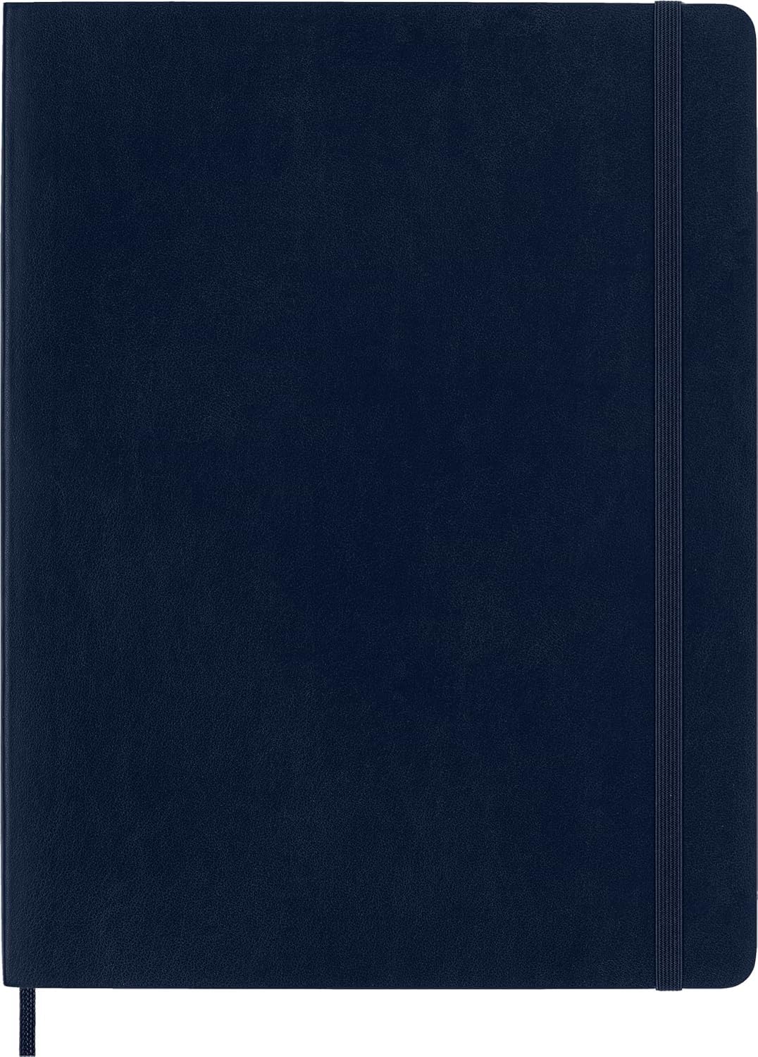 Moleskine Classic Notebook, Soft Cover, XL (7.5" x 9.5") Plain/Blank, Sapphire Blue, 192 Pages