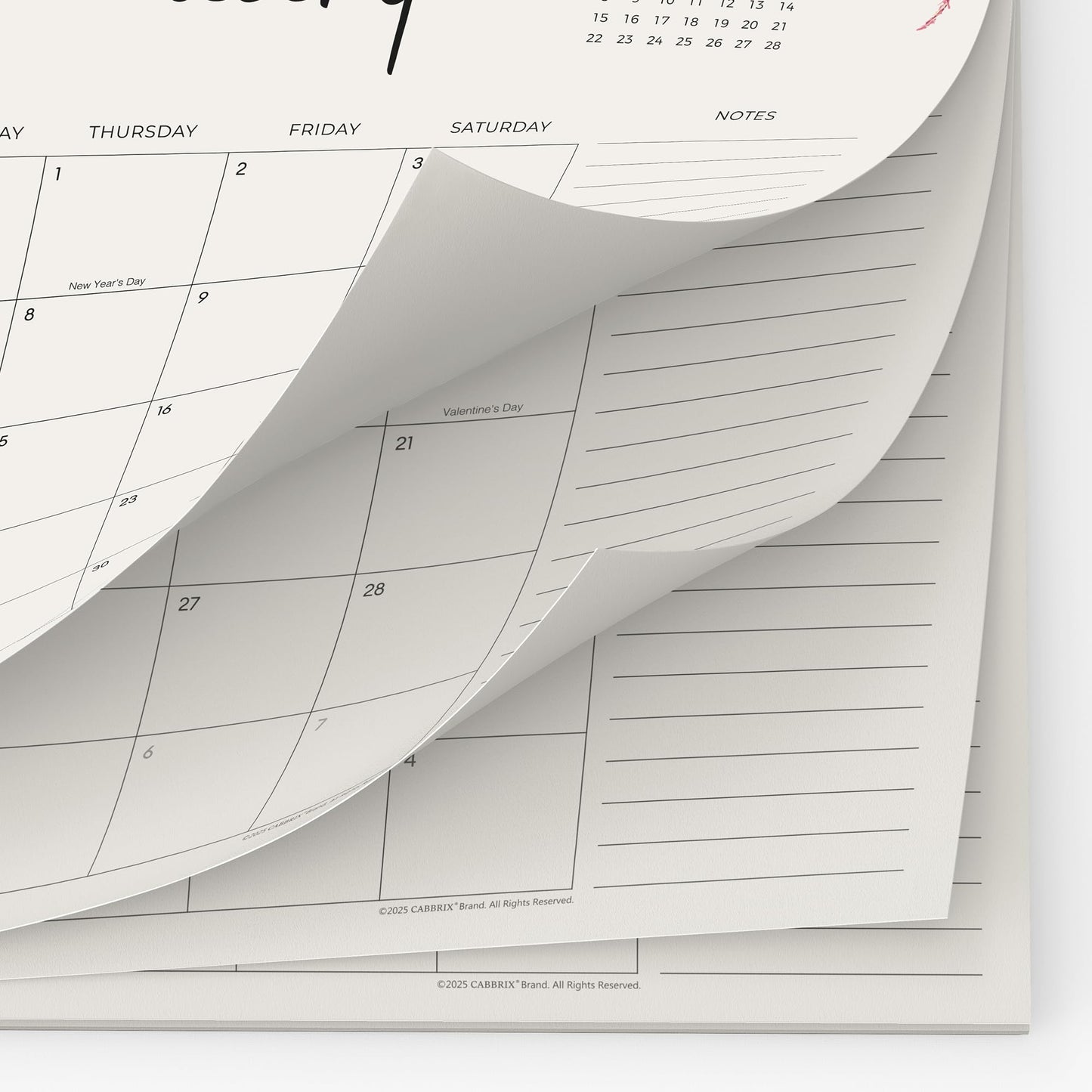 Cabbrix Desk Calendar 2026 with Desktop Mat, Desk Pad Calendar 15"x 12" From January 2026 to June 2027, Desk Calendar for Home Office and School, Easy Planning, Black
